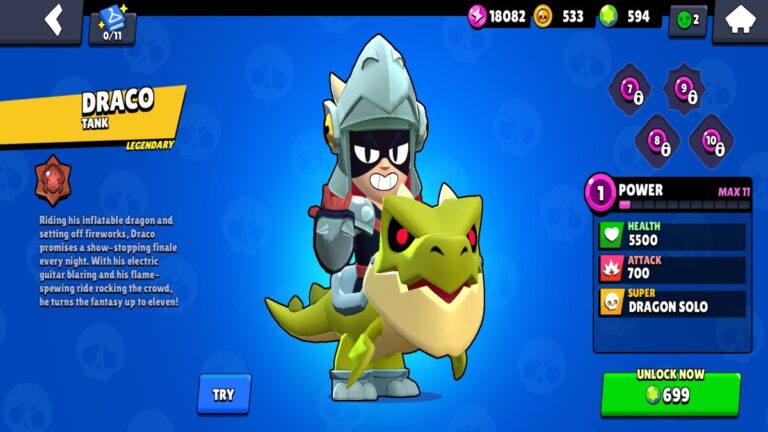 Draco Brawler Gameplay The Dragon Tamer Of Brawl Stars Draco Now