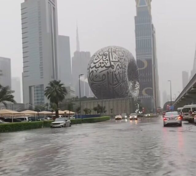 Shall Dubai be becoming Gautam City? Hailstorms, flood.