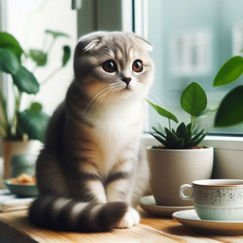 Recognizable by its distinctive folded ears, the Scottish Fold cat originated in Scotland in the 1960s.