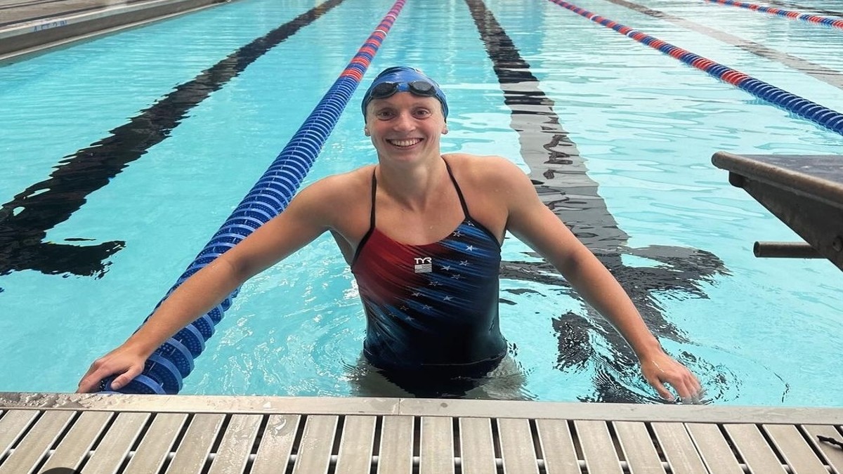 Katie Ledecky Makes Fourth Olympic Team, Embodies the Word on Her Bracelet, 2024
