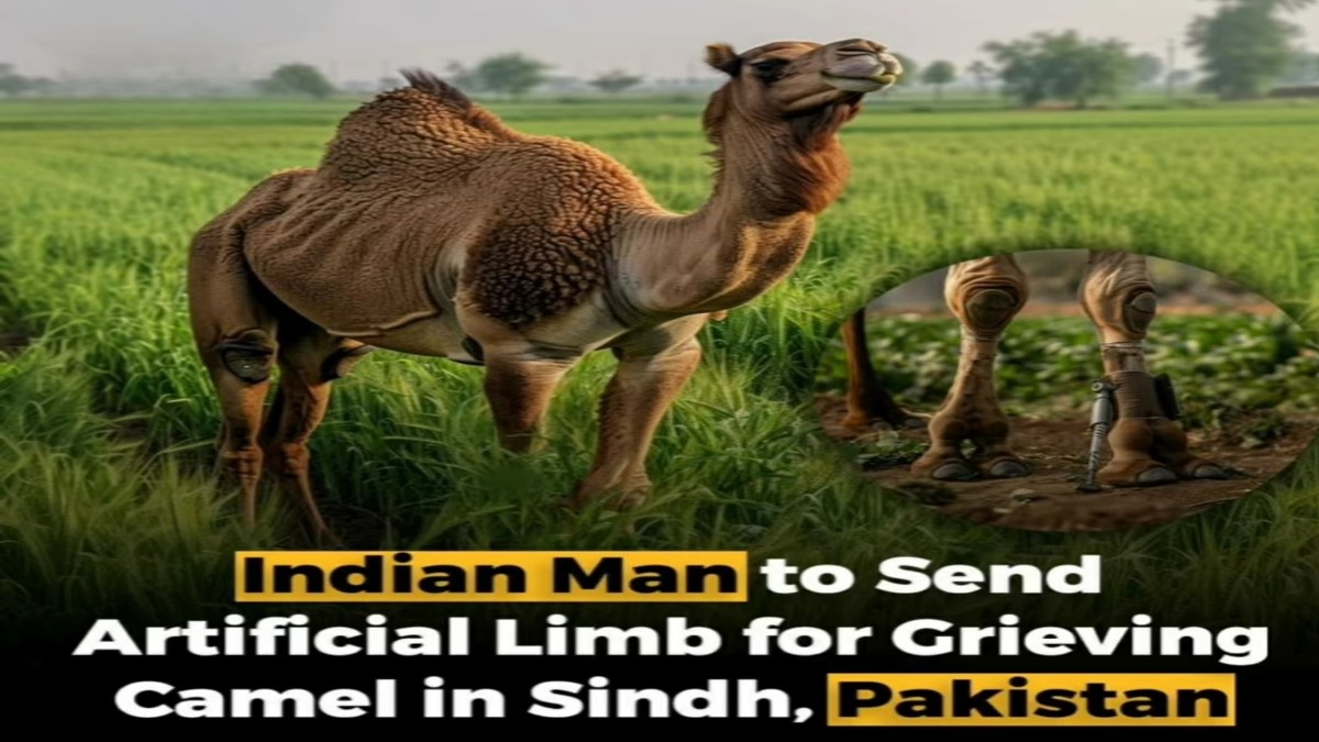 Camel's Outrage in Pakistan as Landlord Cuts Off Camel’s Leg for Trespassing, Posts Video Online, world with positive sentiment, 2024