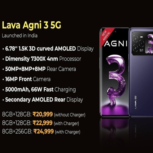 Lava Agni 3 5G (Pristine Glass, 8GB+128GB) | India's First Dual AMOLED: A Comprehensive Review